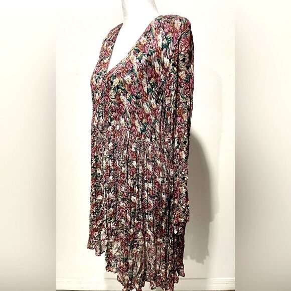Starina floral dress vintage 90’s flared bohemian gipsy lightweight women’s S - Picture 2 of 4